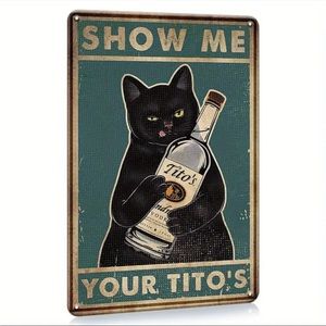 🆕 Tito’s Metal Sign “Show Me Your Tito’s”  8z12 - 1 LEFT‼️